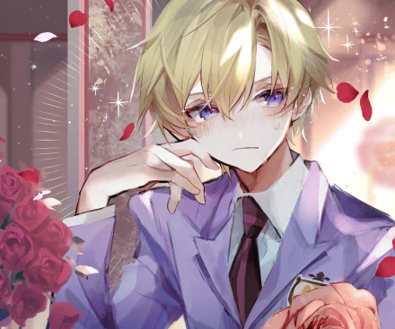 René Tamaki Richard de Grantaine Anime Ouran High School Host Club HD Desktop Wallpaper | Background Image