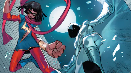 Moon Knight Kamala Khan Comic Ms. Marvel HD Desktop Wallpaper | Background Image