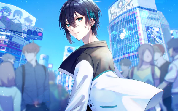 Nijisanji Mayuzumi Kai Anime Virtual Youtuber HD Desktop Wallpaper | Background Image