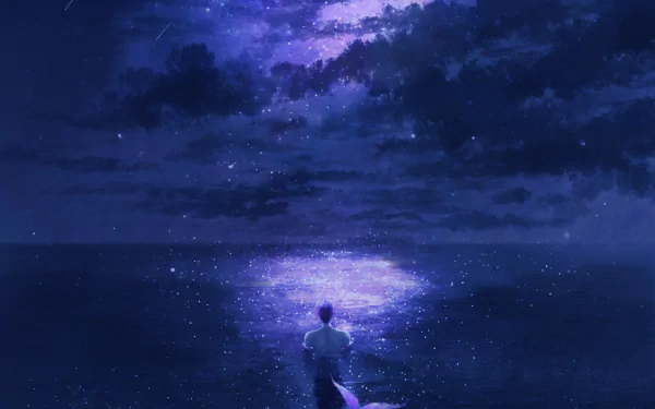 merman Noctyx Anime Virtual Youtuber HD Desktop Wallpaper | Background Image