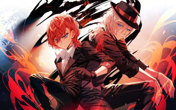 Chuya Nakahara Paul Verlaine (Bungo Stray Dogs) Anime Bungou Stray Dogs HD Desktop Wallpaper | Background Image