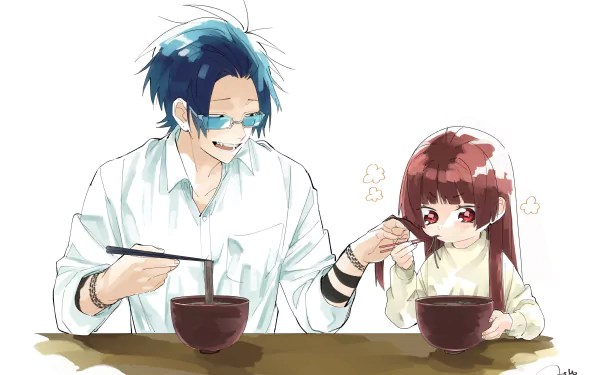 Yaeka Sakuragi Tooru Kirishima Anime The Yakuza's Guide to Babysitting HD Desktop Wallpaper | Background Image