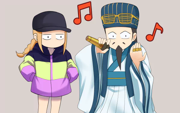 Kongming Zhuge Eiko Tsukimi Anime Ya Boy Kongming! HD Desktop Wallpaper | Background Image