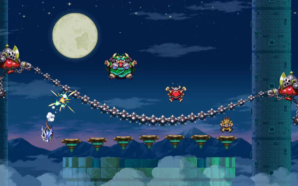 video game Vikings On Trampolines HD Desktop Wallpaper | Background Image