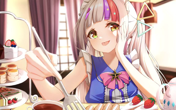 hololive Murasaki Shion Anime Virtual Youtuber HD Desktop Wallpaper | Background Image