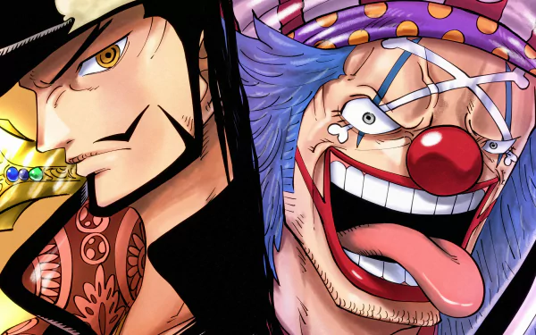 Buggy (One Piece) Dracule Mihawk Anime One Piece HD Desktop Wallpaper | Background Image