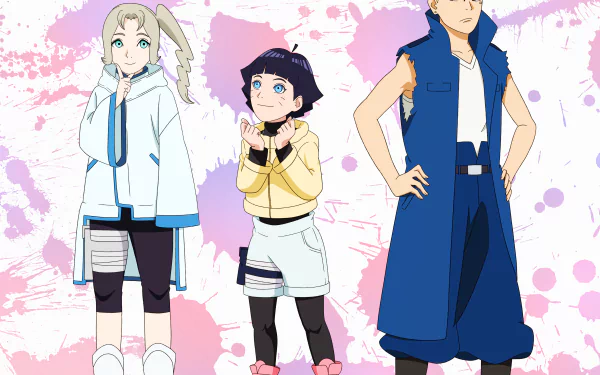 Kawaki (Boruto) Himawari Uzumaki Kae Yukiwari Anime Boruto HD Desktop Wallpaper | Background Image