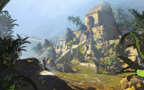 fantasy ruin HD Desktop Wallpaper | Background Image