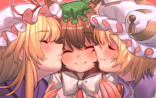 Yukari Yakumo Ran Yakumo Chen (Touhou) Anime Touhou HD Desktop Wallpaper | Background Image