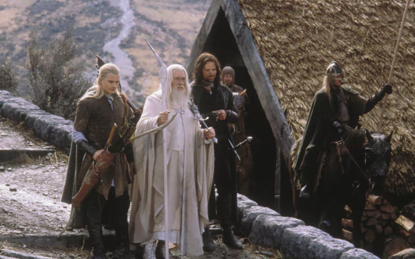 Aragorn Orlando Bloom Gandalf Legolas Ian McKellen movie The Lord of the Rings: The Return of the King HD Desktop Wallpaper | Background Image