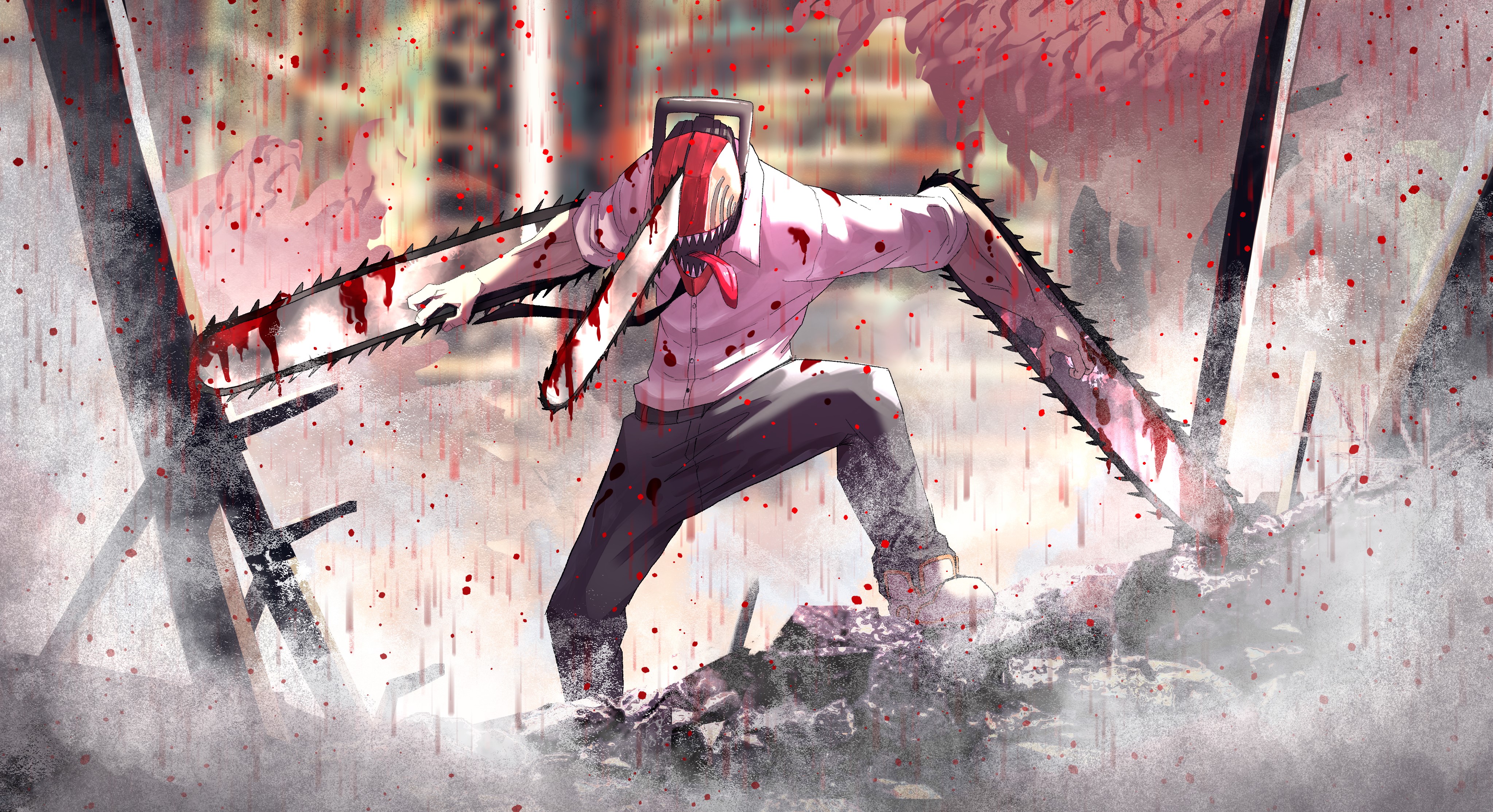 Anime Chainsaw Man HD Wallpaper by 900P