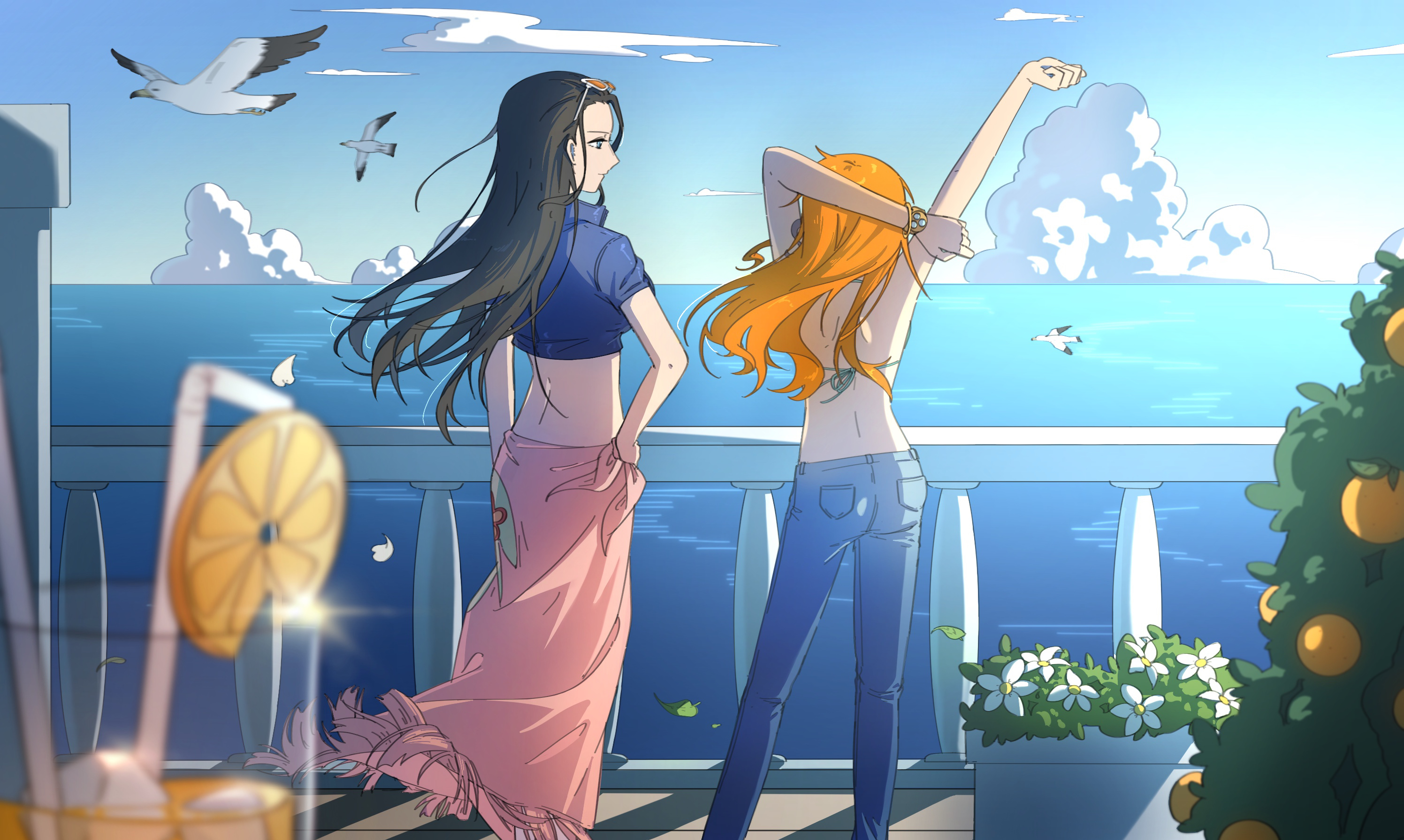 Nami Robin Images Nami And Robin One Piece GIFs Tenor