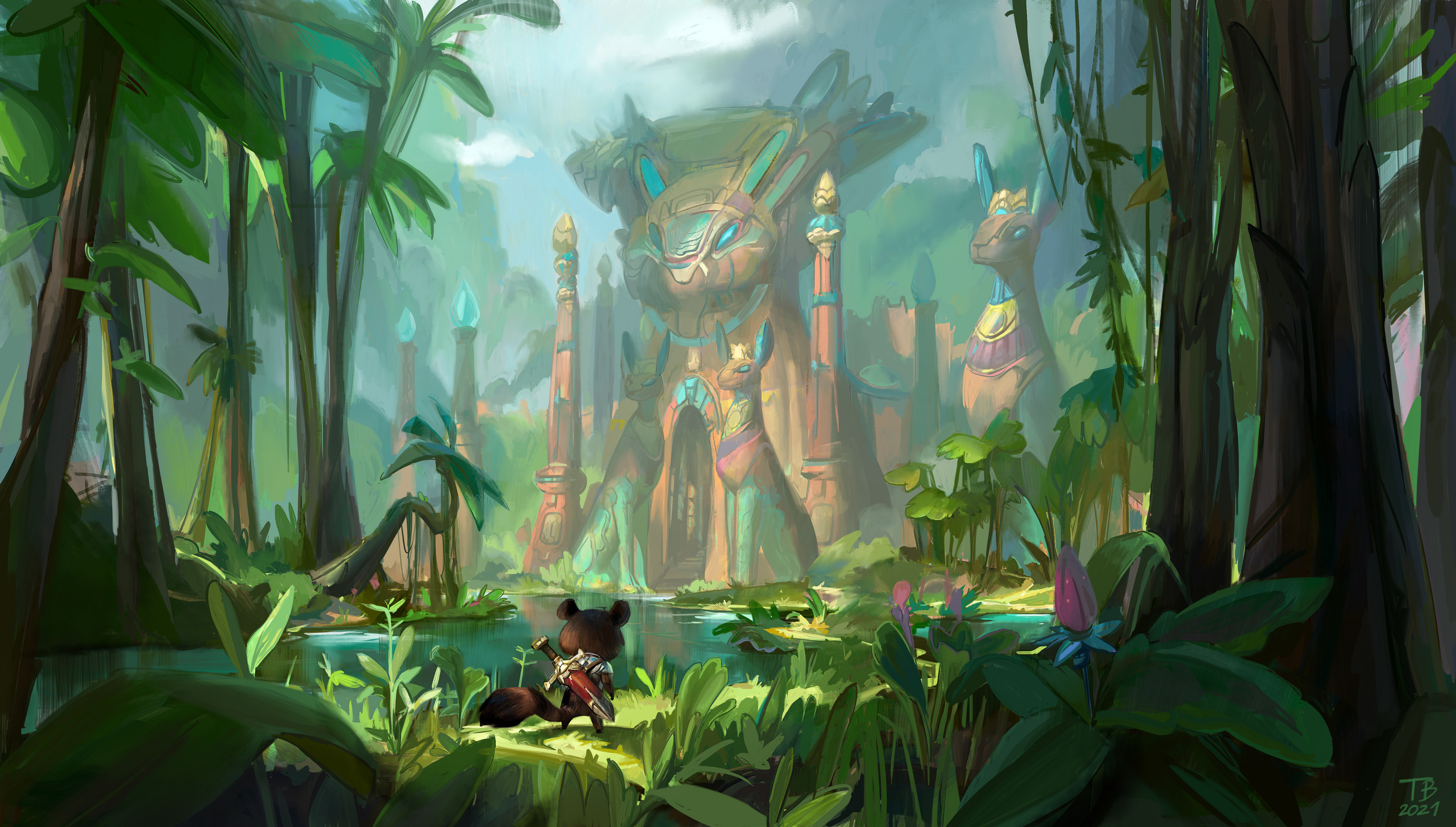 Fantasy Exploration HD Wallpaper | Background Image