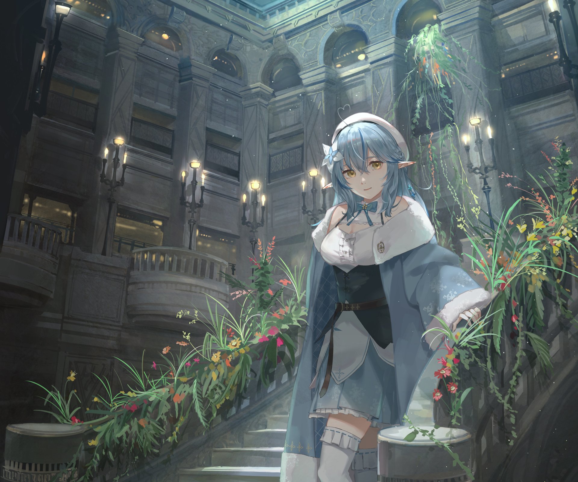 Download Hololive Yukihana Lamy Anime Virtual Youtuber 4k Ultra HD Wallpaper