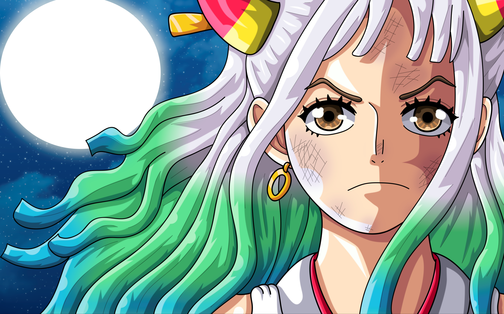 Download Yamato (One Piece) Anime One Piece 4k Ultra HD Wallpaper by SantiagoMarinG