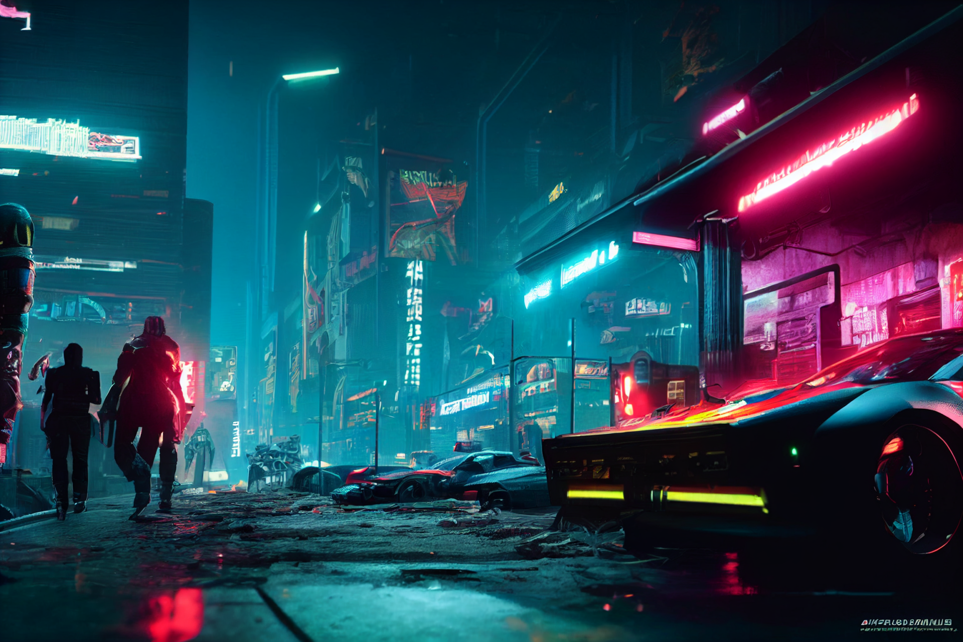 Sci Fi Cyberpunk HD Wallpaper by saxonzs