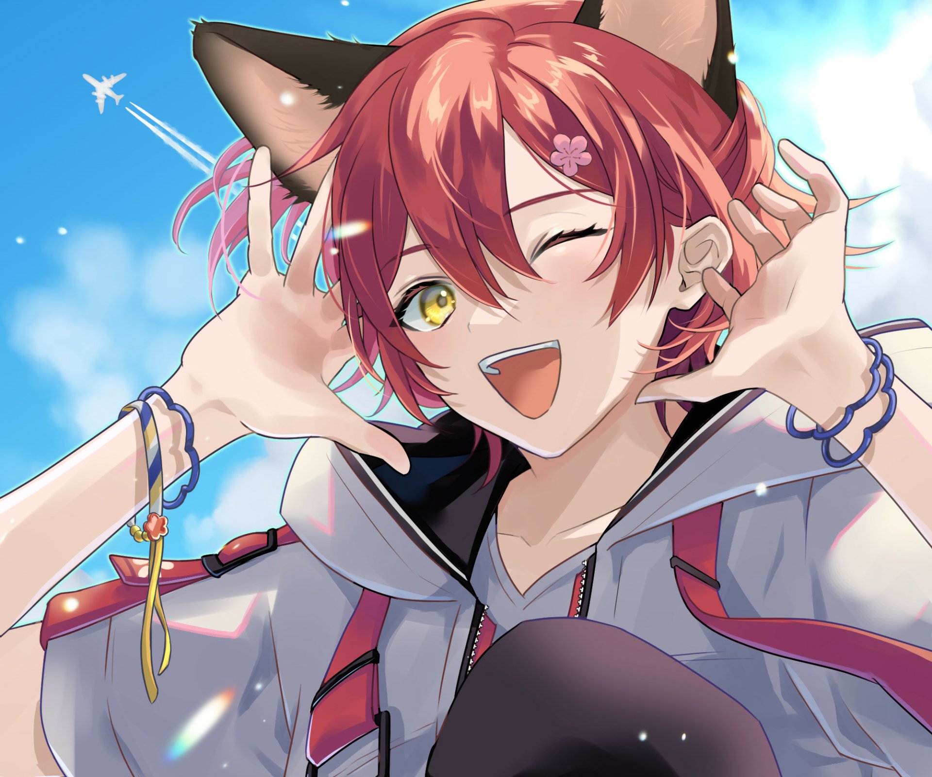 Download Holostars Hanasaki Miyabi Anime Virtual Youtuber HD Wallpaper