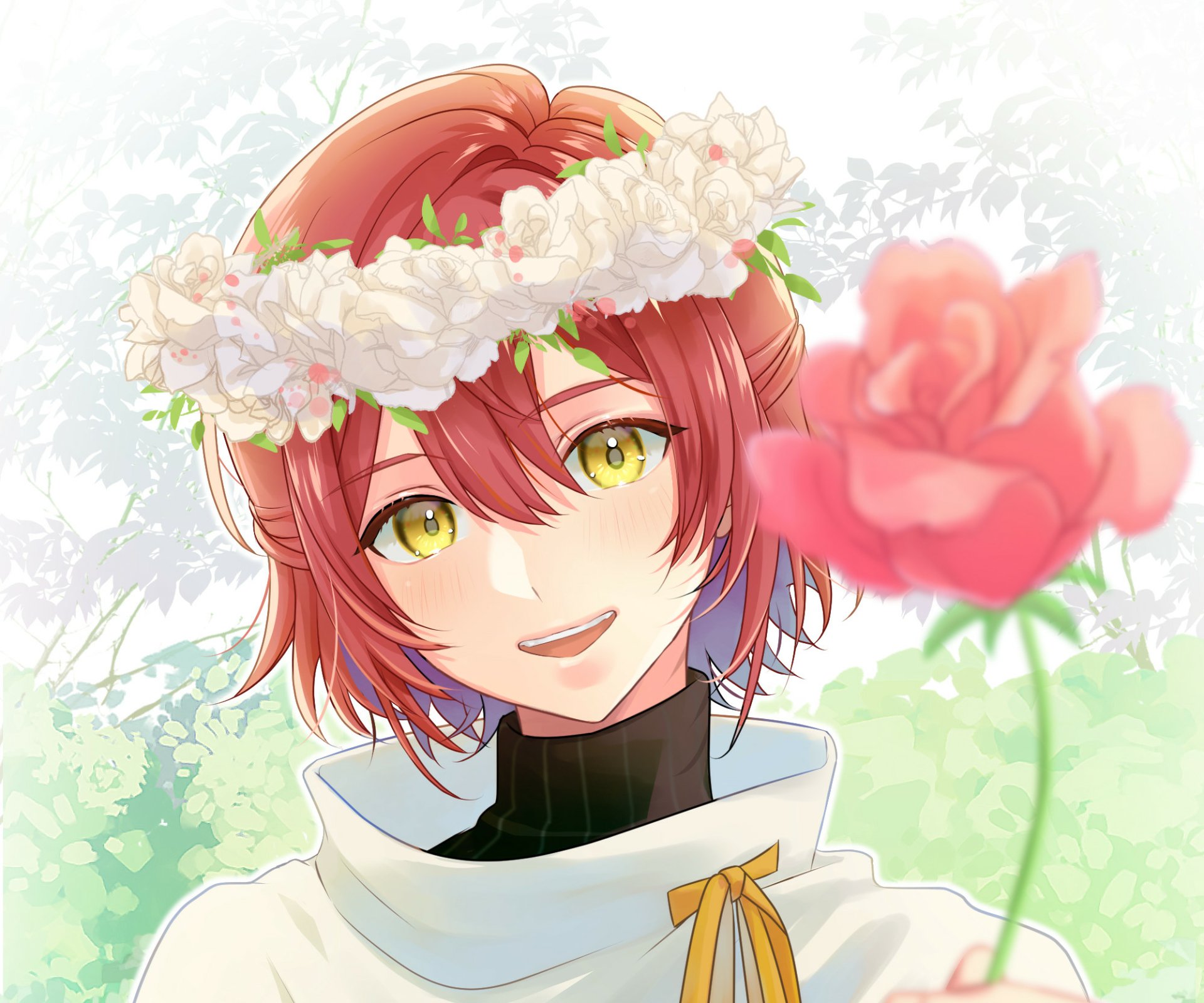 Download Holostars Hanasaki Miyabi Anime Virtual Youtuber HD Wallpaper