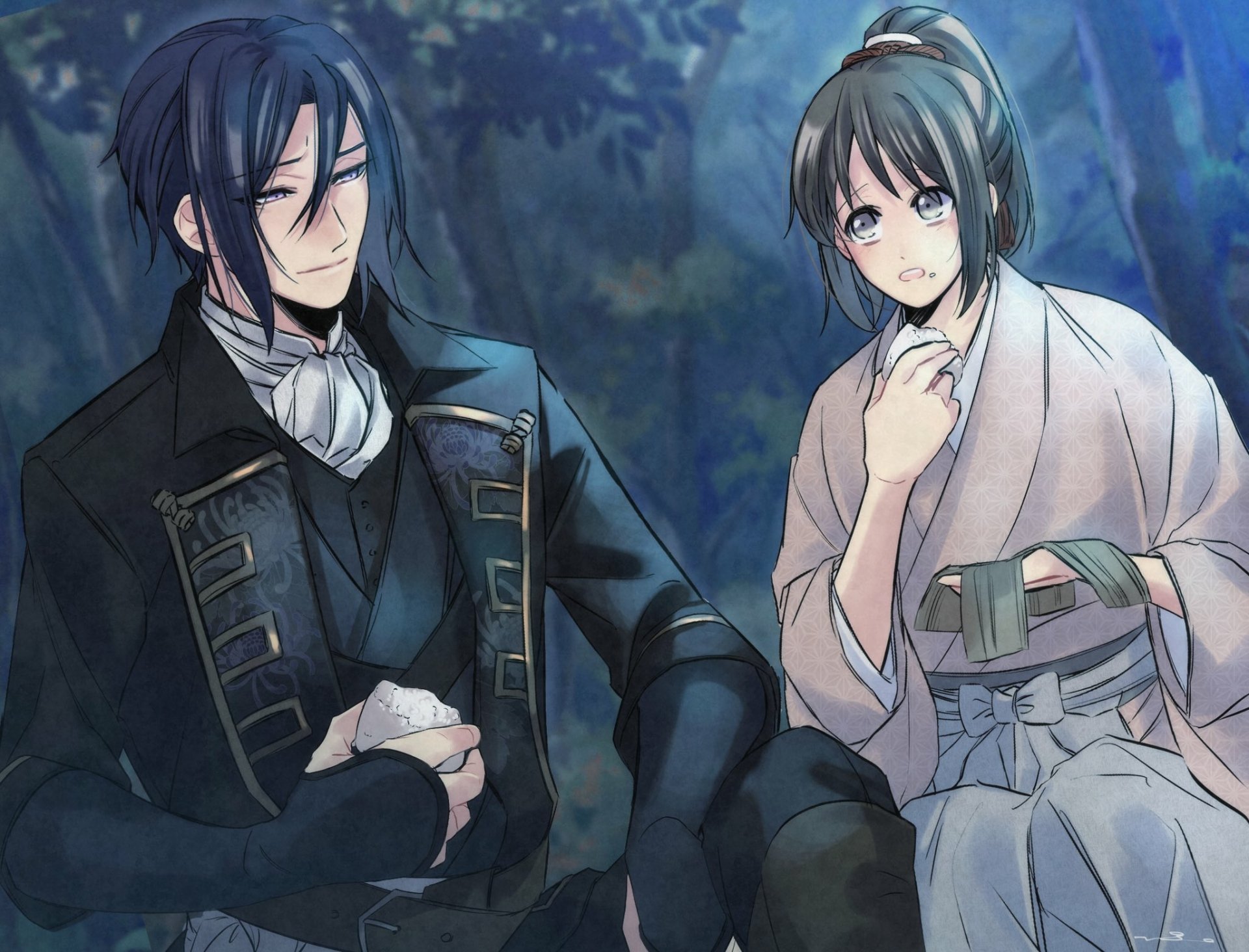 Download Toshizou Hijikata Yukimura Chizuru Video Game Hakuouki Shinsengumi Kitan HD Wallpaper
