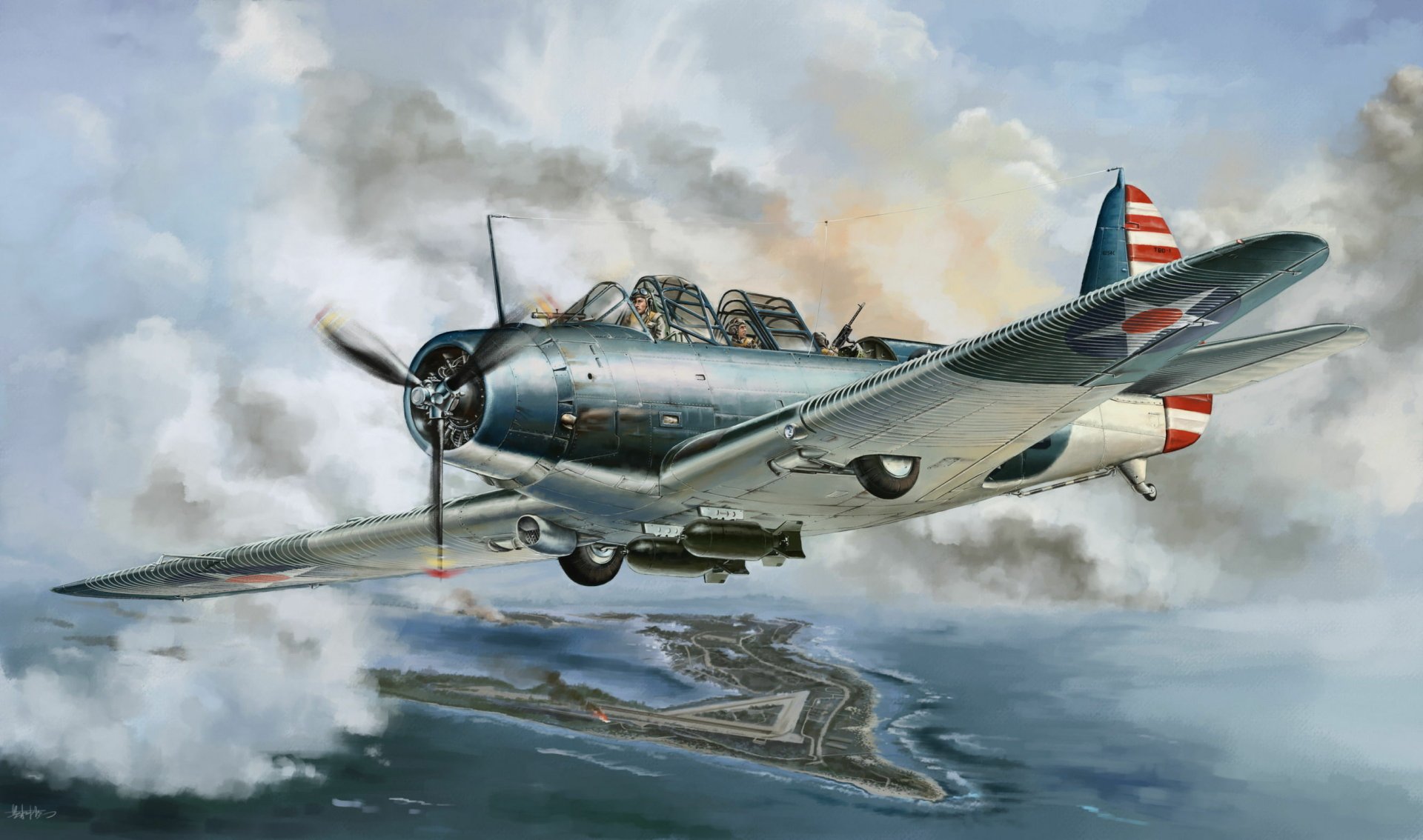 Download Military Douglas TBD Devastator HD Wallpaper