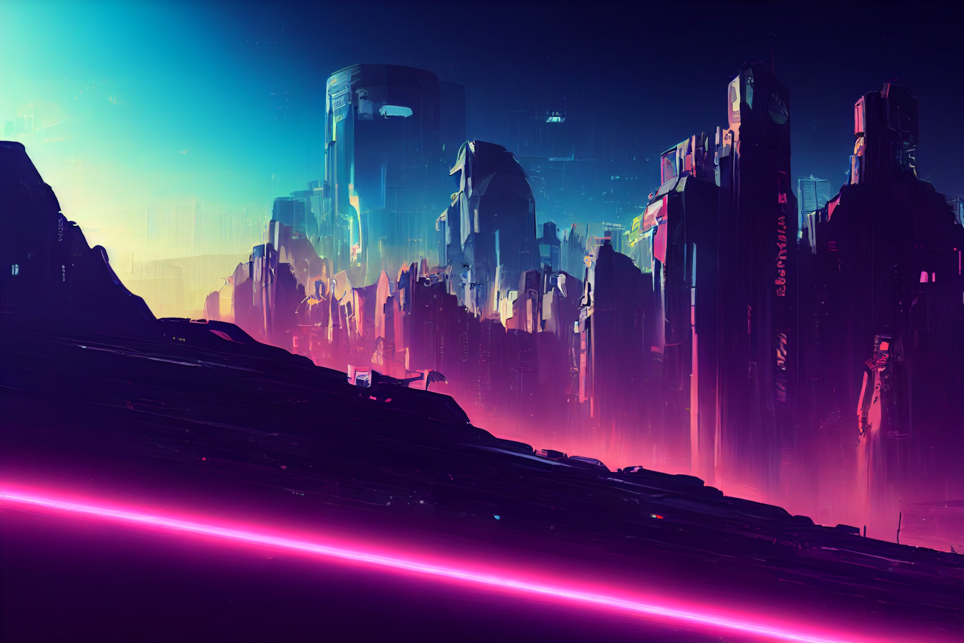 Sci Fi Cyberpunk HD Wallpaper by saxonzs