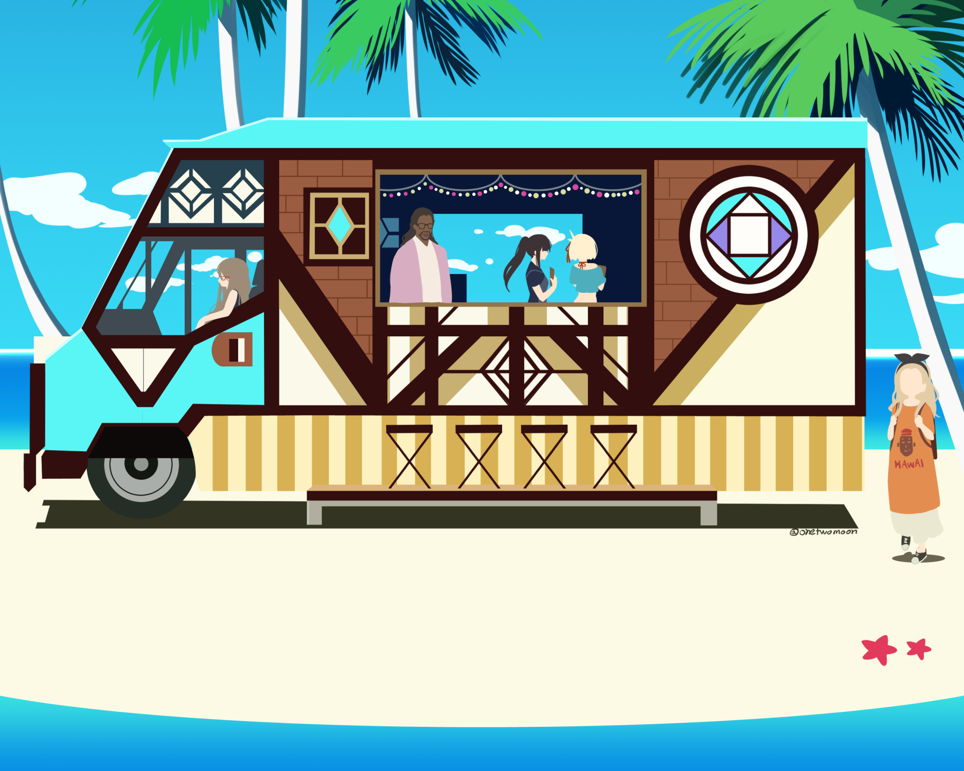 Download Anime Lycoris Recoil HD Wallpaper by Twomoon