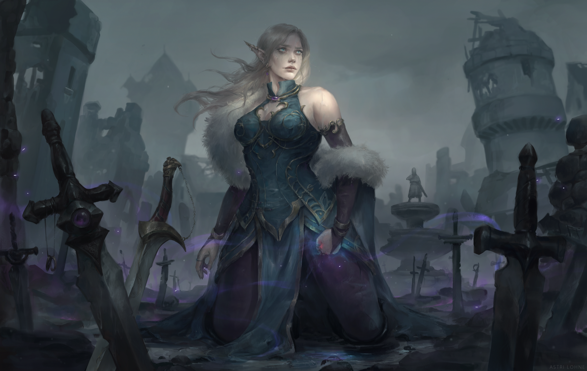 Download Elf Mirabella Dawnsinger Video Game World Of Warcraft HD Wallpaper by Astri Lohne