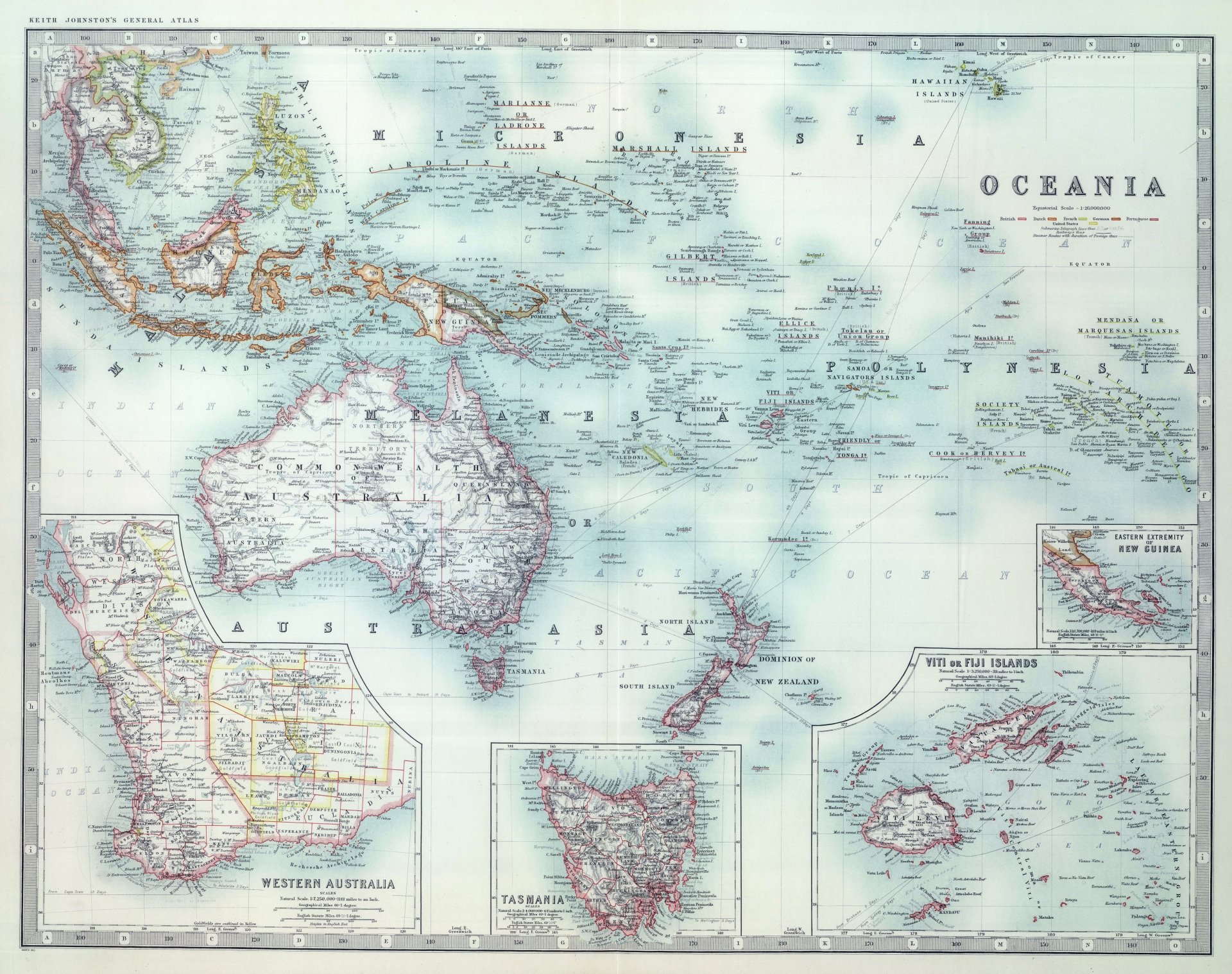 Download Pacific Ocean New Zealand Australia Oceania Misc Map 8k Ultra HD Wallpaper