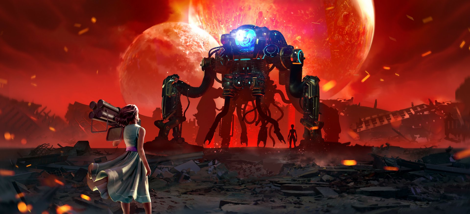 Download Sci Fi Robot HD Wallpaper by Tyler Edlin