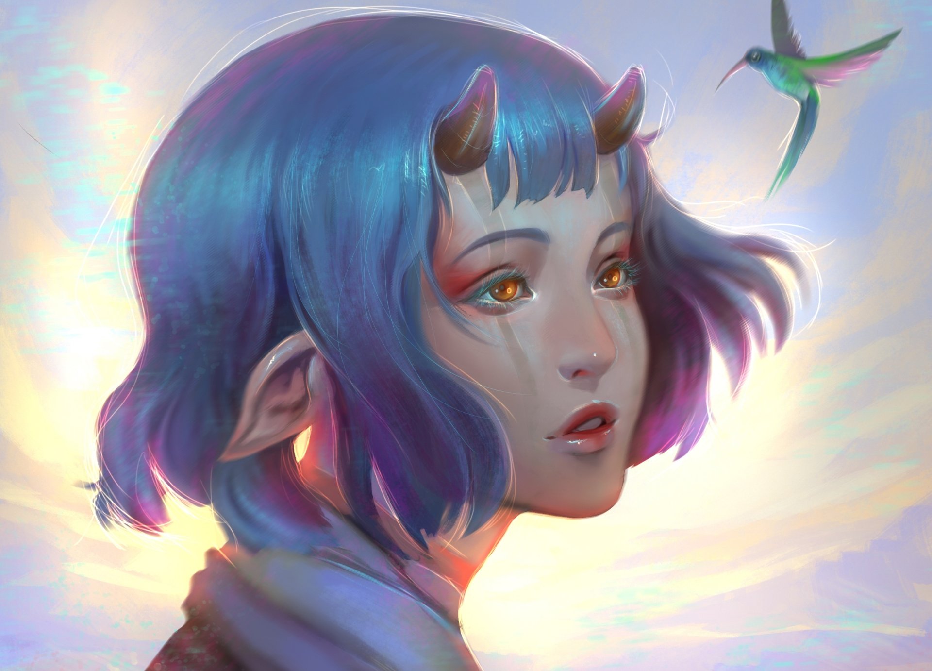 Download Fantasy Demon HD Wallpaper by DziKawa