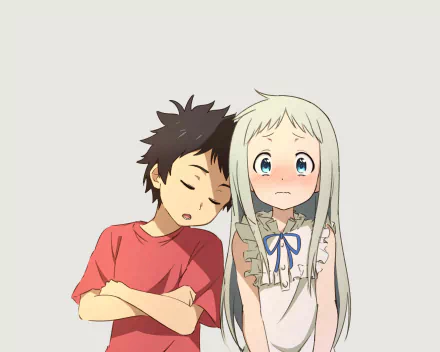 Meiko Honma Jinta Yadomi Anime Anohana HD Desktop Wallpaper | Background Image