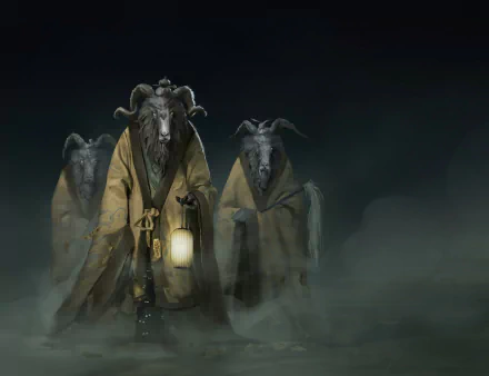  Goat Monk by 黑 男