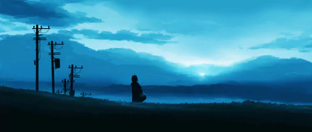 Anime landscape anime landscape HD Desktop Wallpaper | Background Image