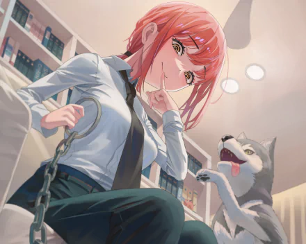 Makima (Chainsaw Man) Anime Chainsaw Man HD Desktop Wallpaper | Background Image