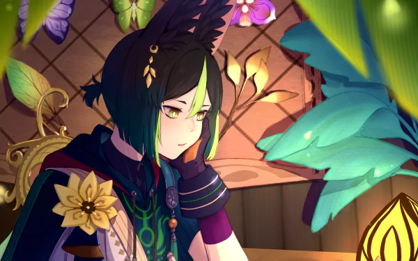 Tighnari (Genshin Impact) video game Genshin Impact HD Desktop Wallpaper | Background Image