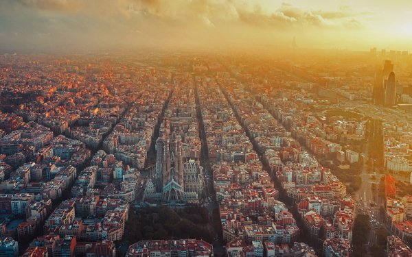 Man Made Barcelona Cities Spain City Cityscape HD Wallpaper | Background Image