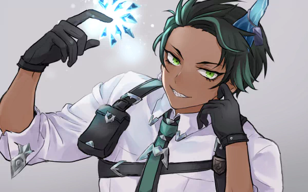 Holostars Aragami Ouga Anime Virtual Youtuber HD Desktop Wallpaper | Background Image