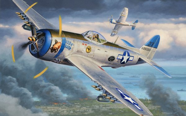 Military Republic P-47 Thunderbolt Military Aircraft HD Wallpaper | Background Image