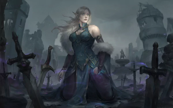 elf Mirabella Dawnsinger video game World of Warcraft HD Desktop Wallpaper | Background Image