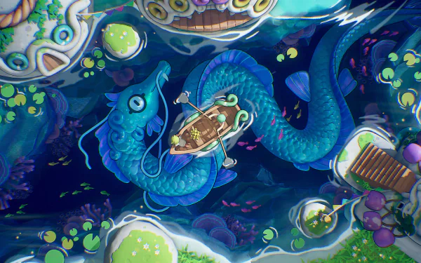 fantasy sea monster leviathan sea serpent HD Desktop Wallpaper | Background Image