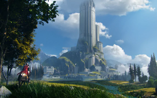 fantasy castle HD Desktop Wallpaper | Background Image