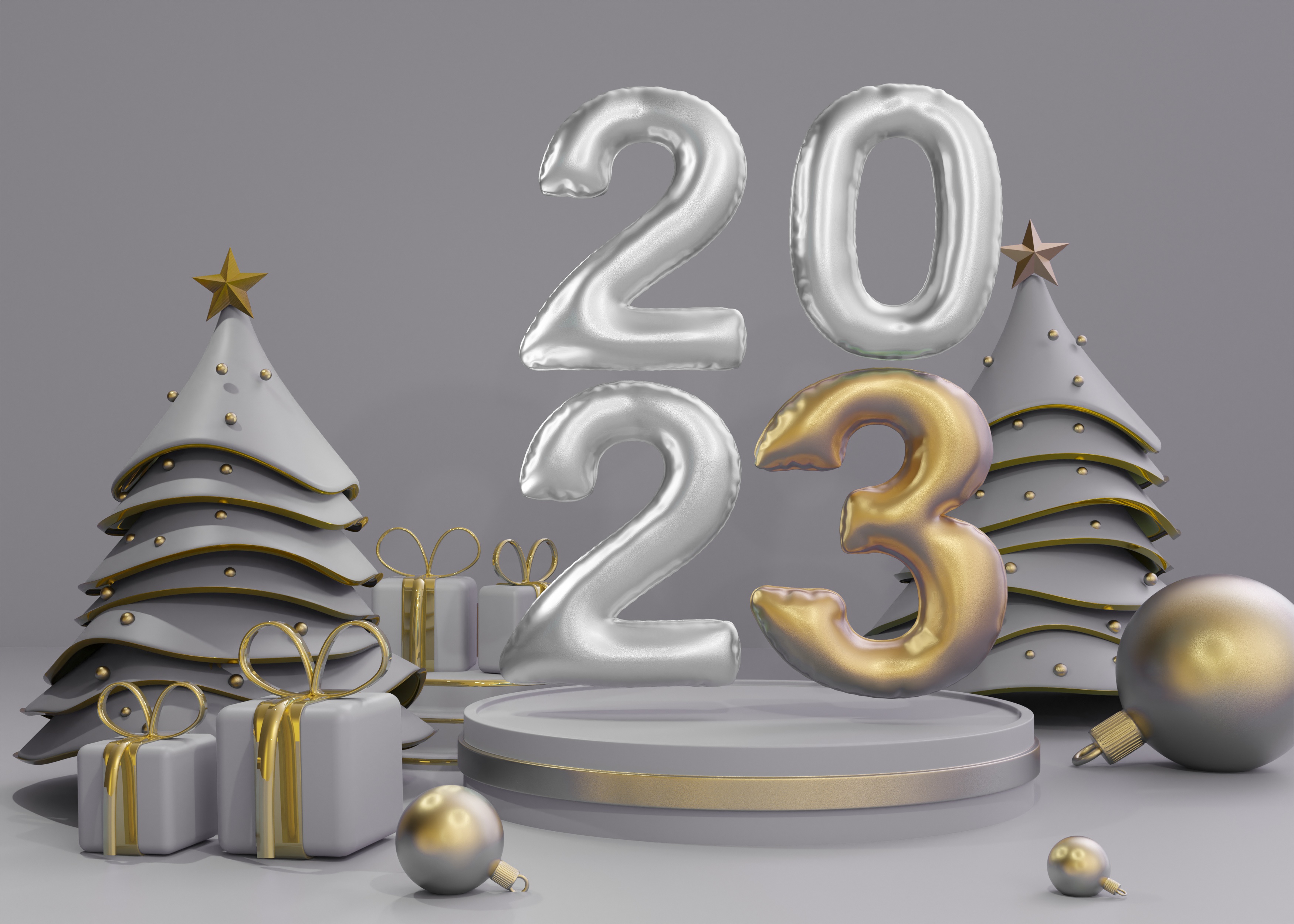 Holiday New Year 2023 HD Wallpaper | Background Image