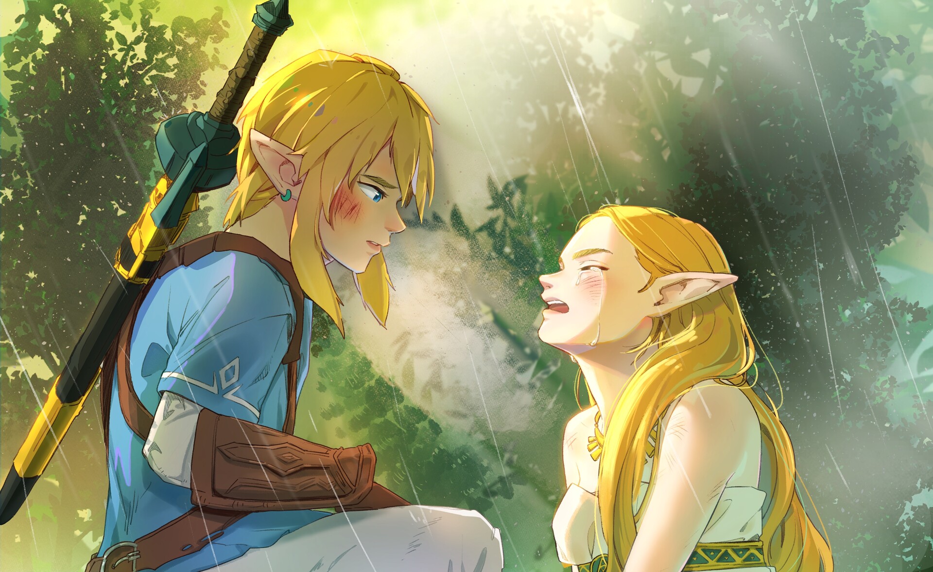 Link Portrait Fan Art Legend of Zelda: Tears of the Kingdom 