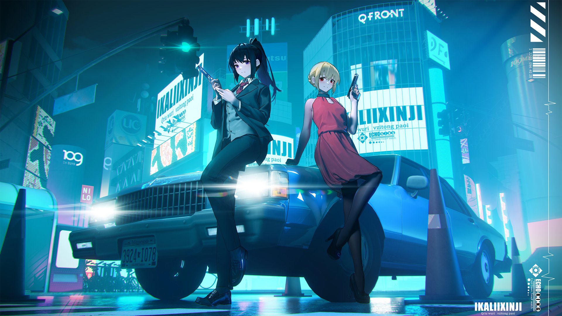 Download Chisato Nishikigi Takina Inoue Anime Lycoris Recoil HD Wallpaper by 一咖喱新鸡