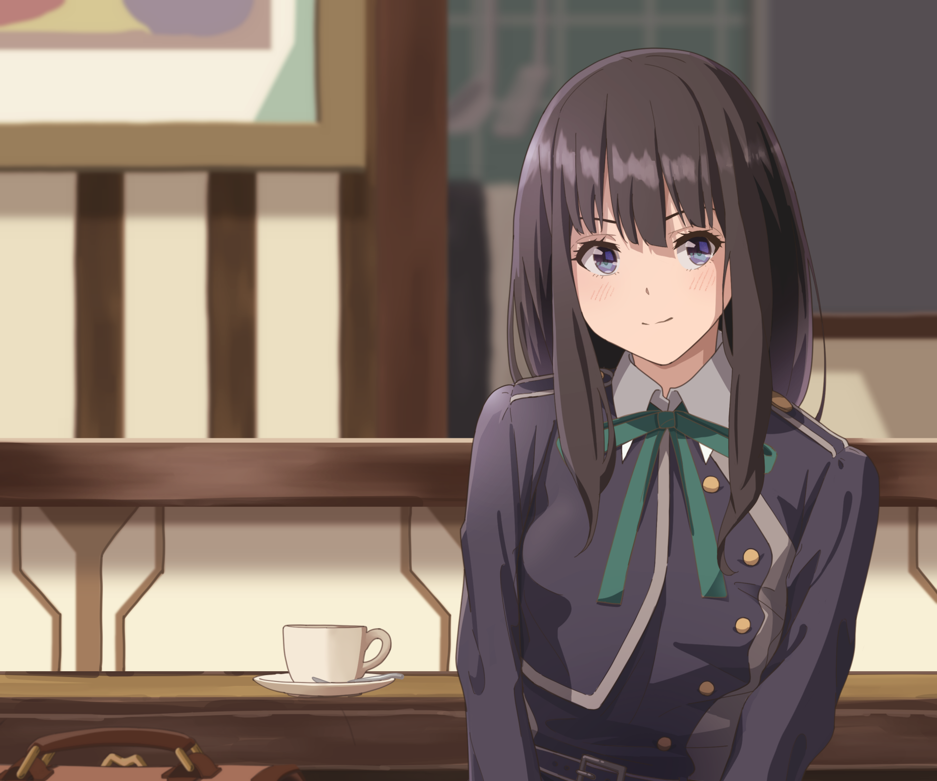 Download Takina Inoue Anime Lycoris Recoil HD Wallpaper by マテバシイ