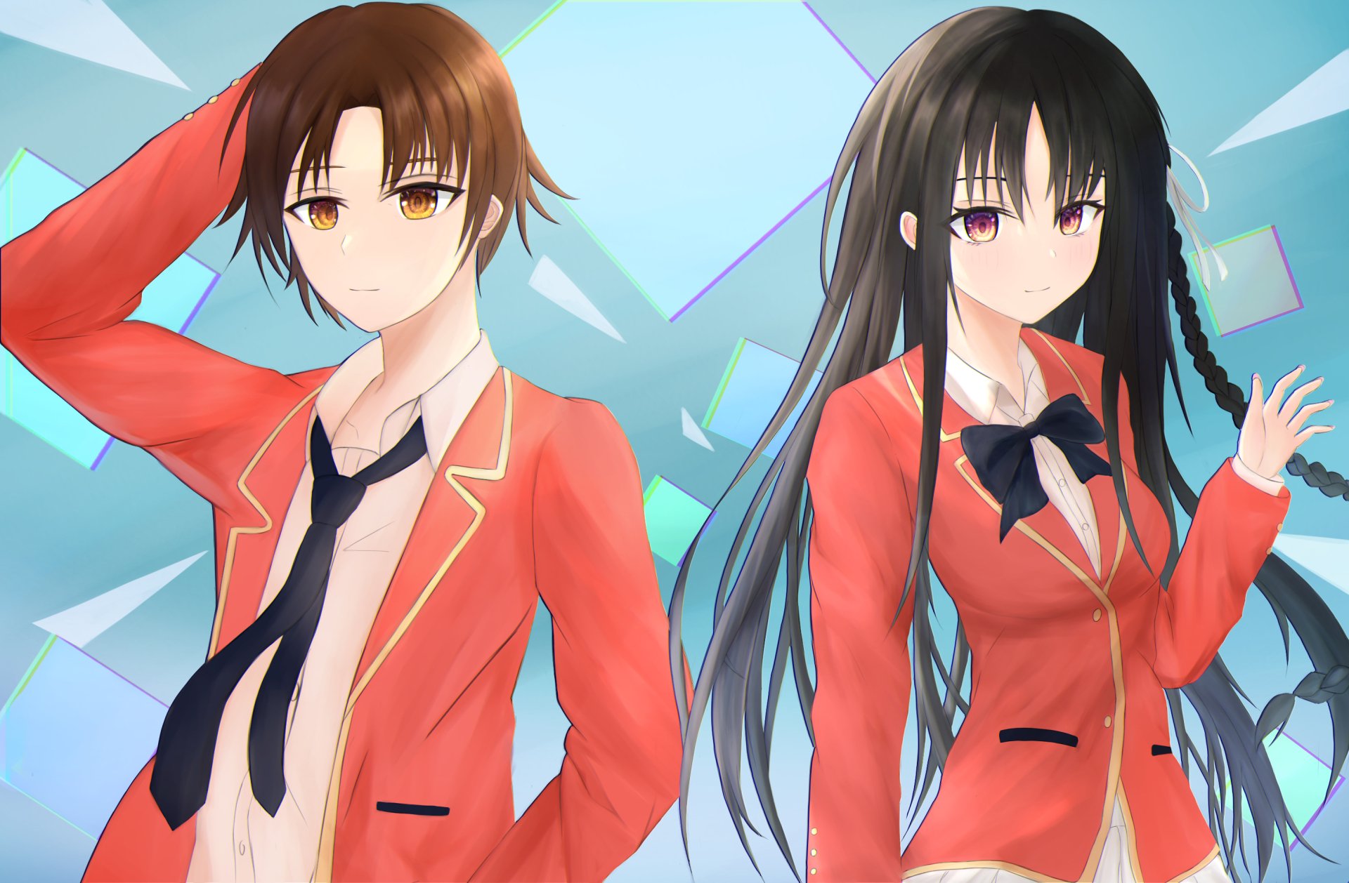 Download Suzune Horikita Kiyotaka Ayanokōji Anime Classroom Of The Elite Hd Wallpaper