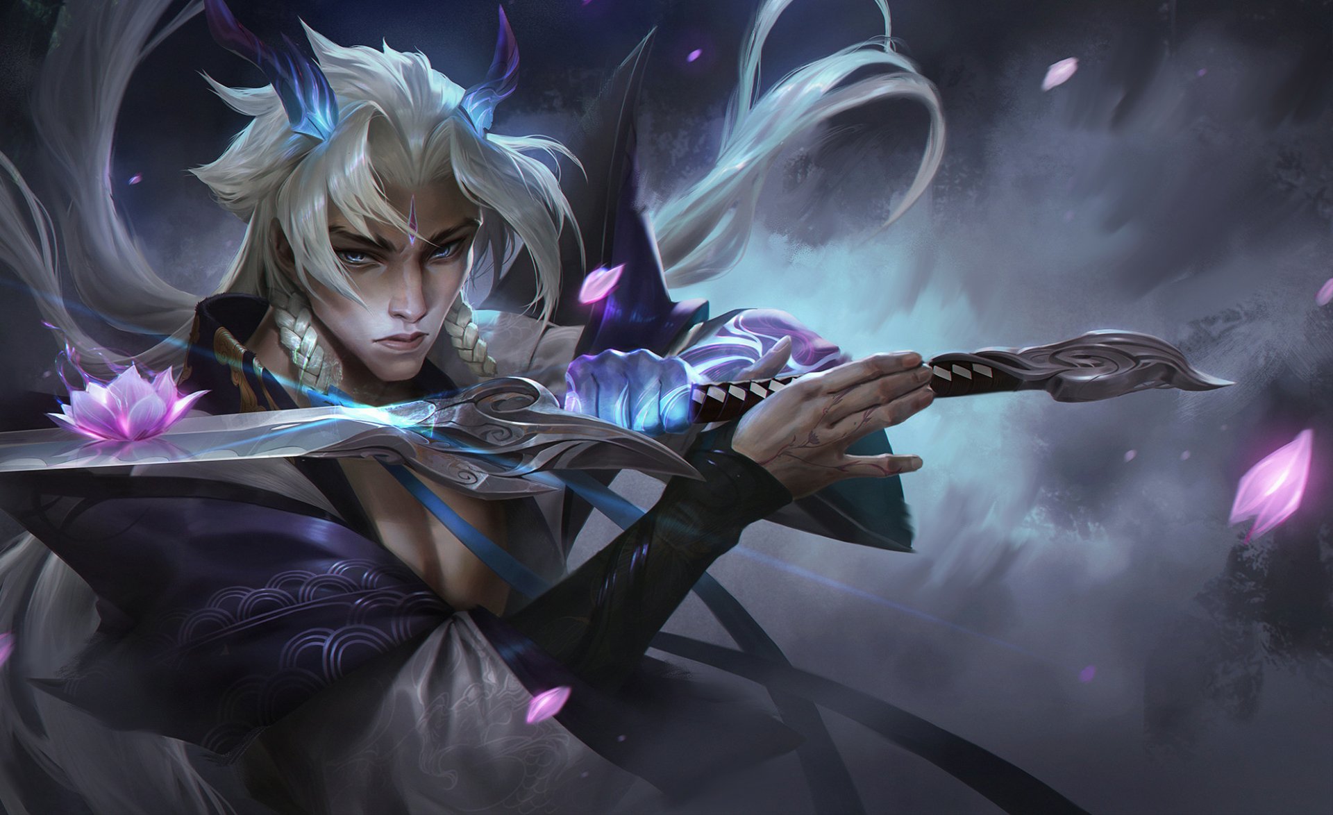 Download Yone (League Of Legends) Video Game League Of Legends HD Wallpaper by Chengwei Pan