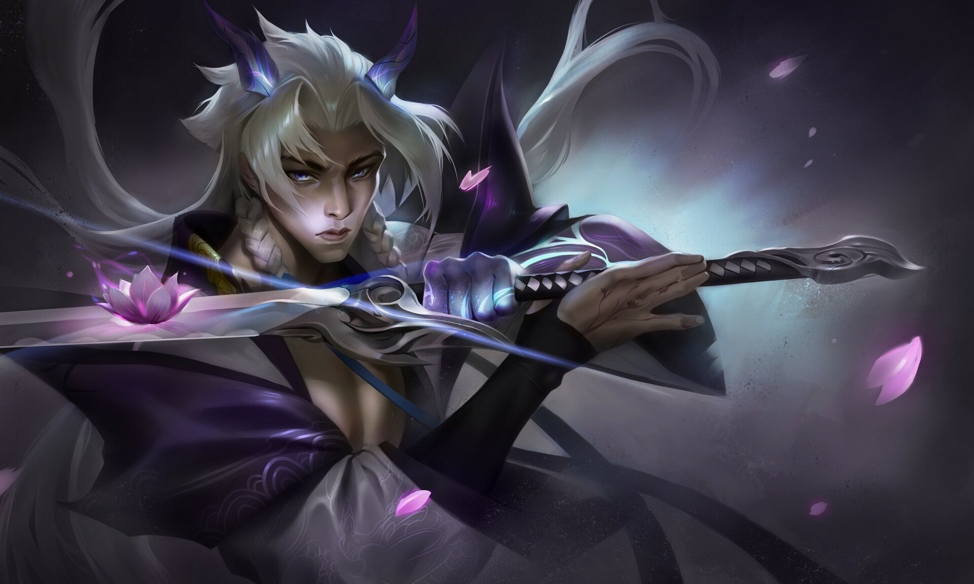 Download Yone (League Of Legends) Video Game League Of Legends HD Wallpaper by DingXi