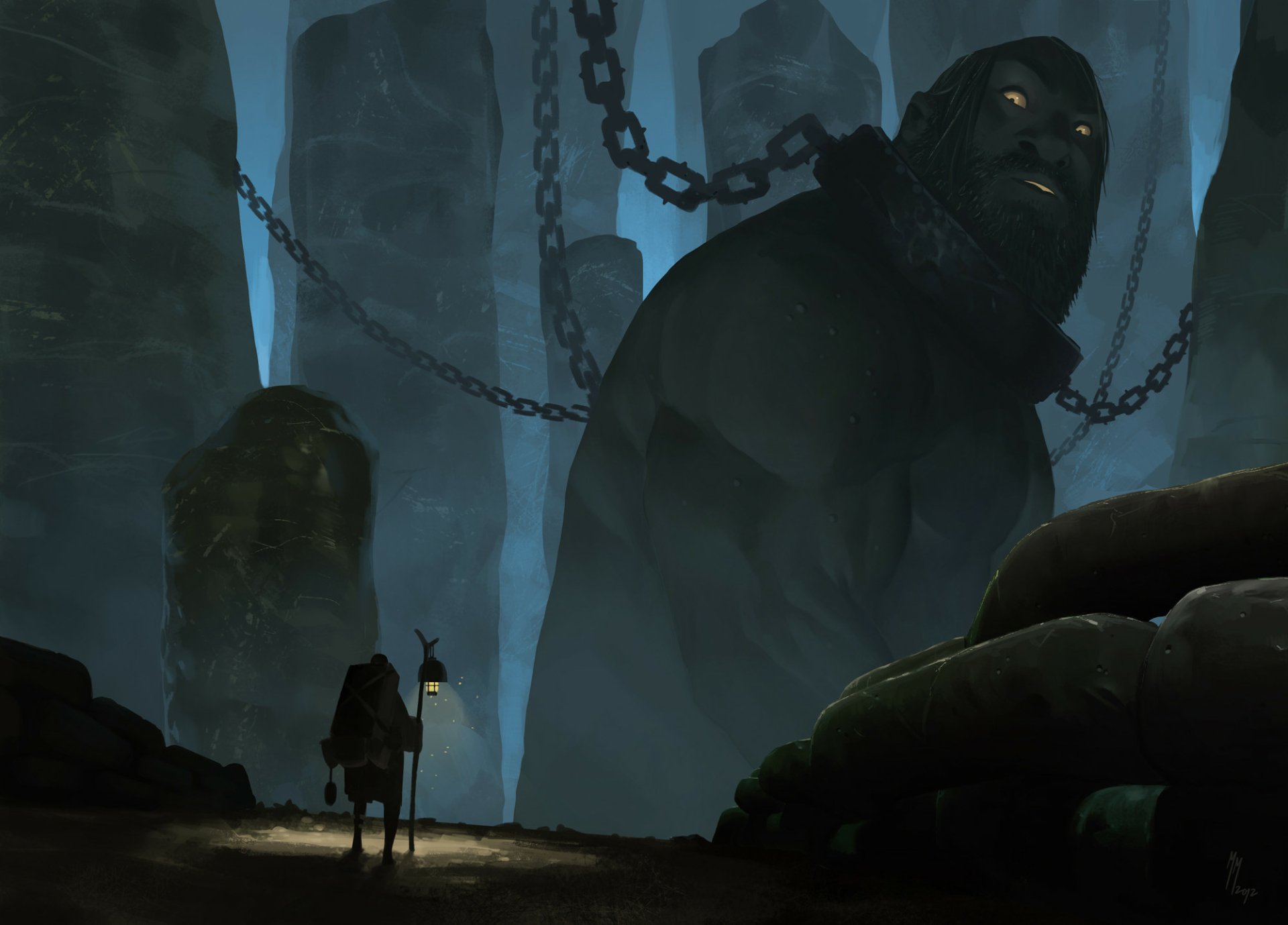 Download Fantasy Giant HD Wallpaper by Matti Marttinen