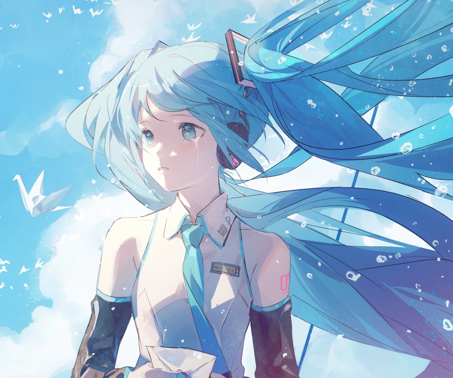 Hatsune Miku Anime Vocaloid HD Wallpaper